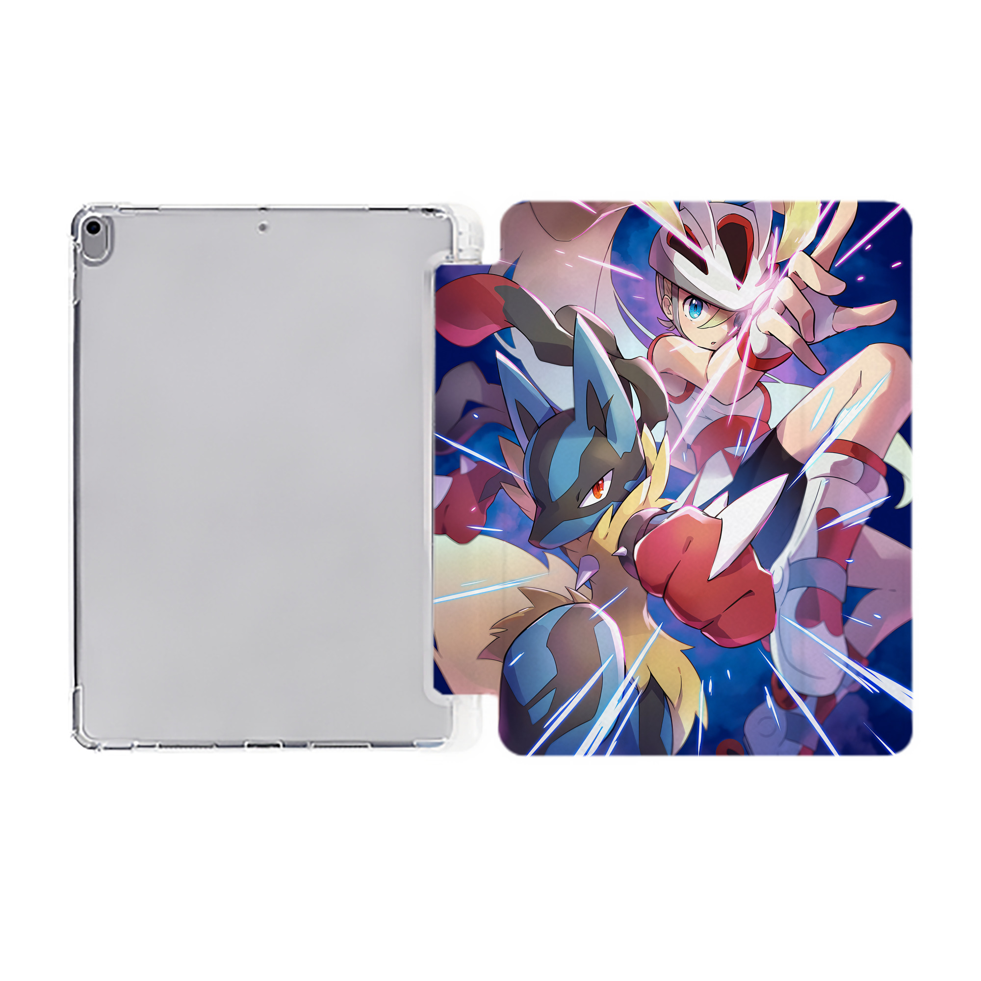 （画像用） ポケットモンスター Pokémon IPad ケース ペン収納付き 三つ折りスタンド PUレザー×シリコン 対応機種9.5/10.5/10.9インチ